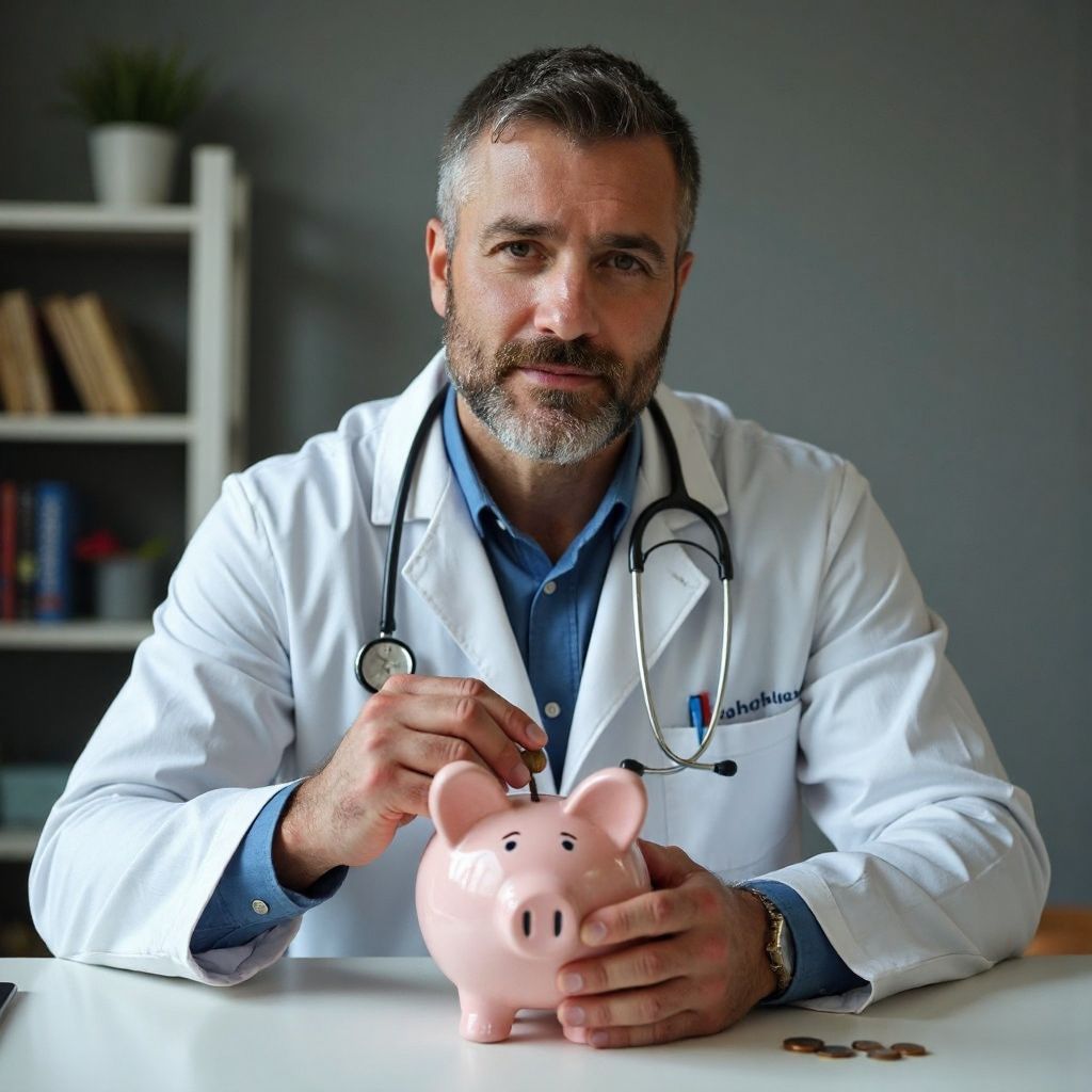 Health savings and financial planning concept